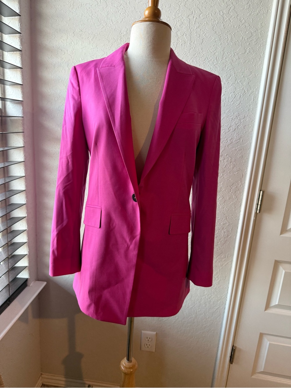 Theory Women's Hot Pink Single-Button Blazer